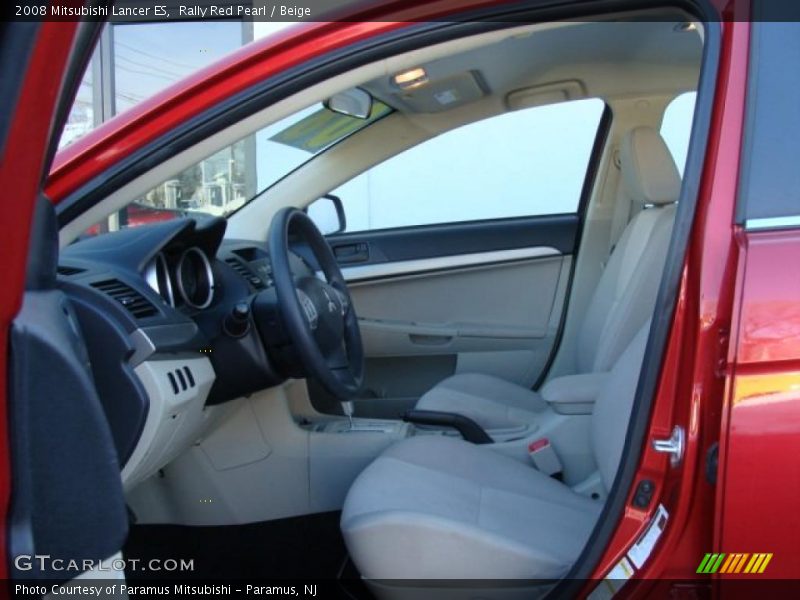 Rally Red Pearl / Beige 2008 Mitsubishi Lancer ES