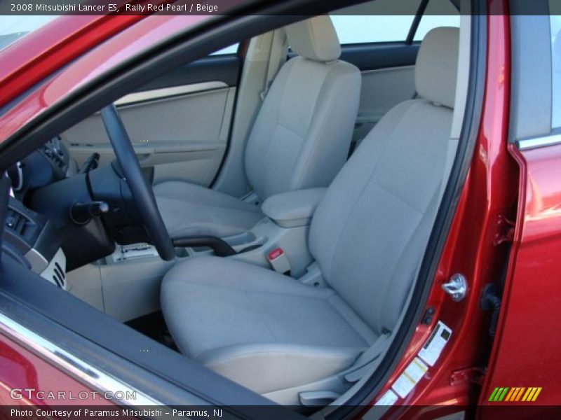 Rally Red Pearl / Beige 2008 Mitsubishi Lancer ES
