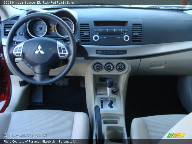 Rally Red Pearl / Beige 2008 Mitsubishi Lancer ES