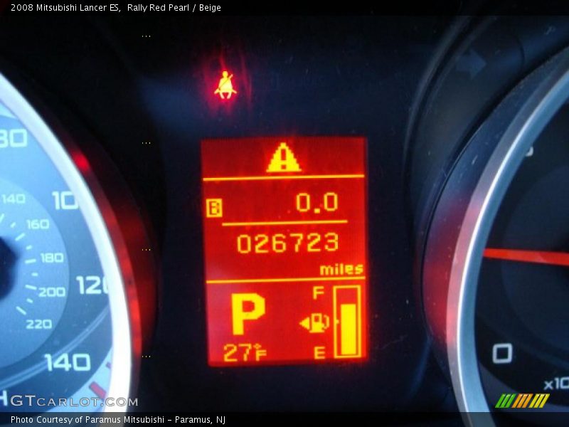 Rally Red Pearl / Beige 2008 Mitsubishi Lancer ES
