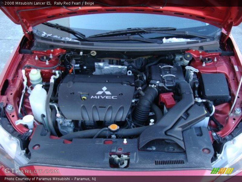 Rally Red Pearl / Beige 2008 Mitsubishi Lancer ES