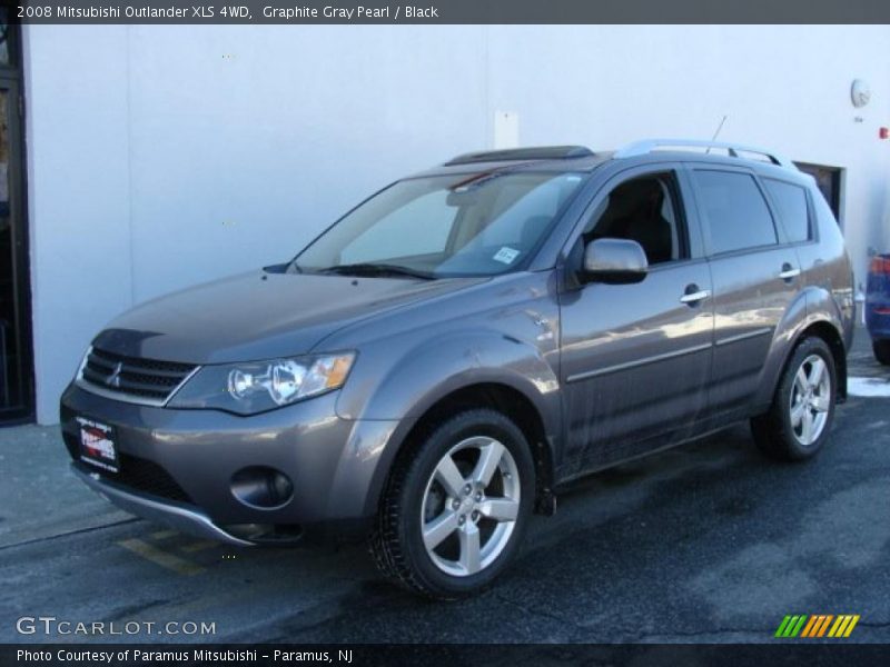 Graphite Gray Pearl / Black 2008 Mitsubishi Outlander XLS 4WD