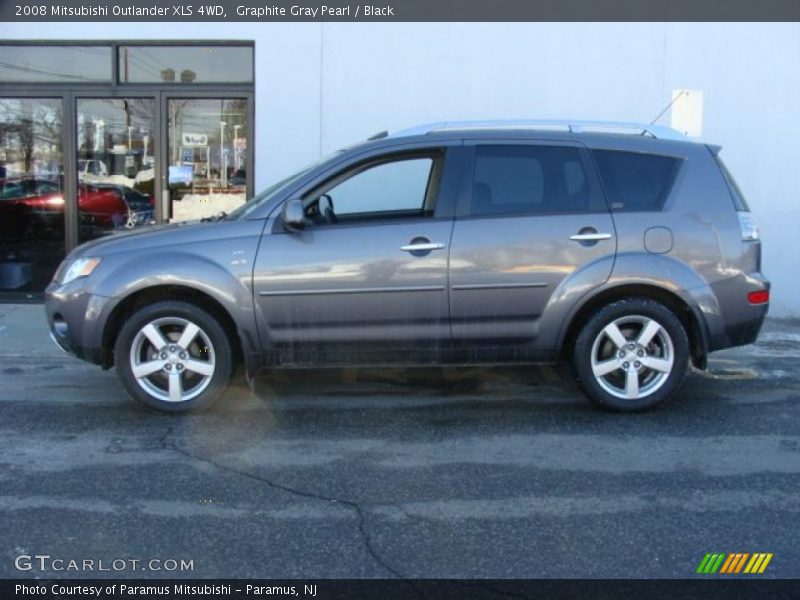 Graphite Gray Pearl / Black 2008 Mitsubishi Outlander XLS 4WD