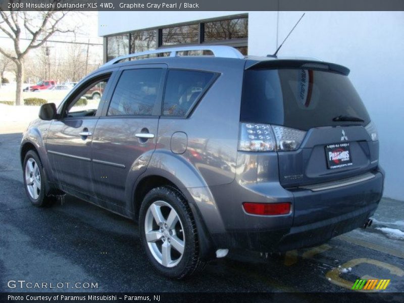 Graphite Gray Pearl / Black 2008 Mitsubishi Outlander XLS 4WD
