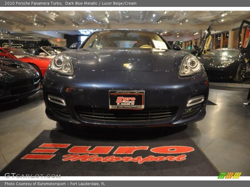 Dark Blue Metallic / Luxor Beige/Cream 2010 Porsche Panamera Turbo