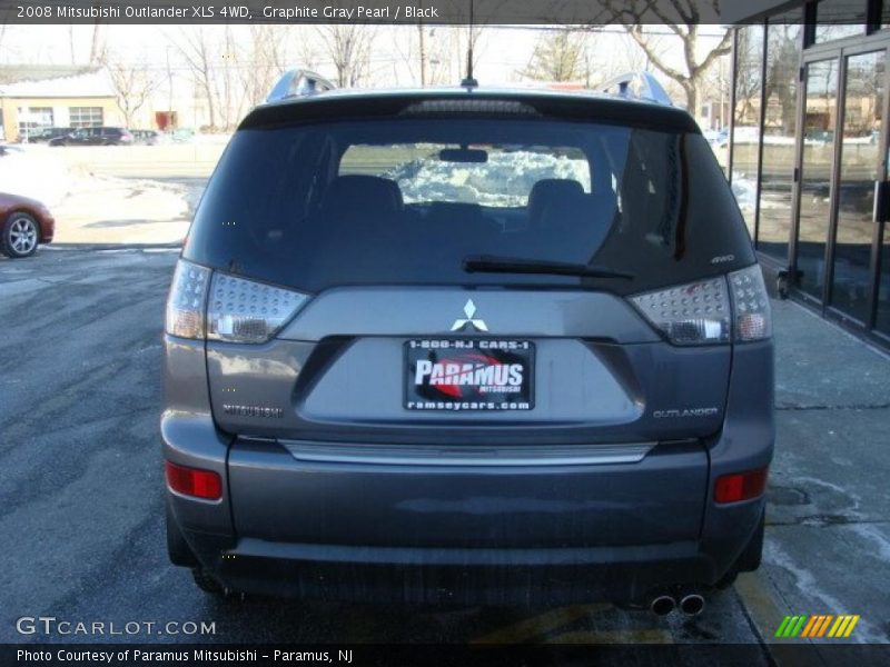 Graphite Gray Pearl / Black 2008 Mitsubishi Outlander XLS 4WD