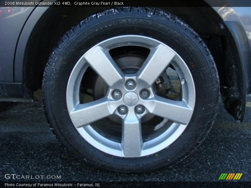 Graphite Gray Pearl / Black 2008 Mitsubishi Outlander XLS 4WD