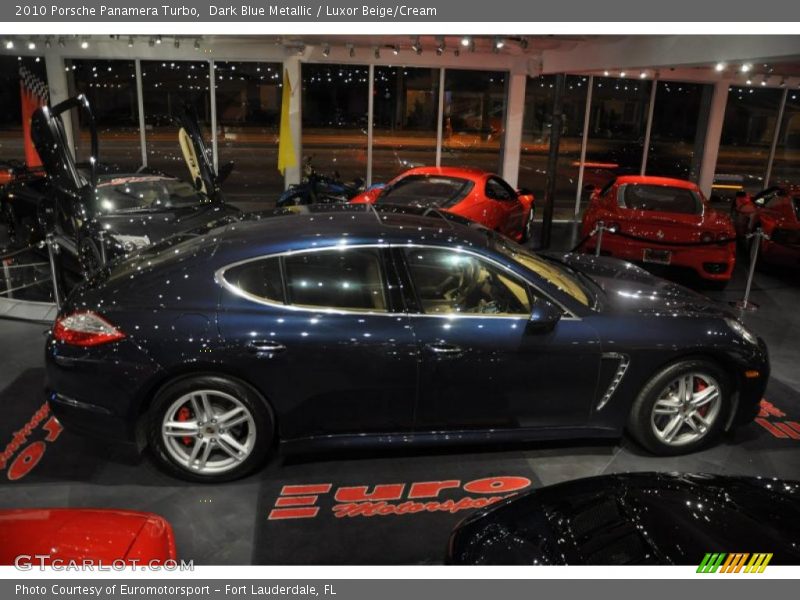 Dark Blue Metallic / Luxor Beige/Cream 2010 Porsche Panamera Turbo