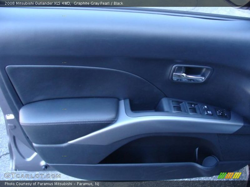 Graphite Gray Pearl / Black 2008 Mitsubishi Outlander XLS 4WD
