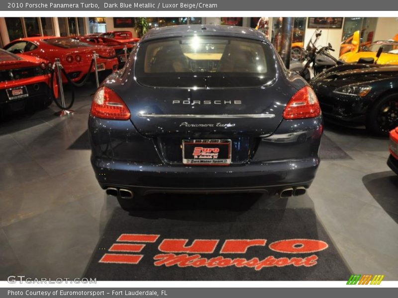 Dark Blue Metallic / Luxor Beige/Cream 2010 Porsche Panamera Turbo