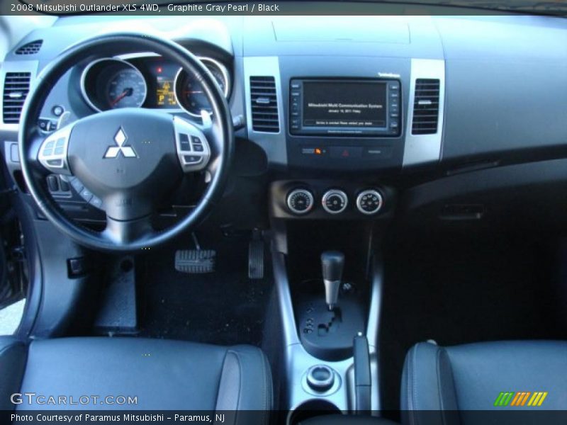 Graphite Gray Pearl / Black 2008 Mitsubishi Outlander XLS 4WD