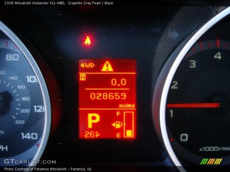 Graphite Gray Pearl / Black 2008 Mitsubishi Outlander XLS 4WD