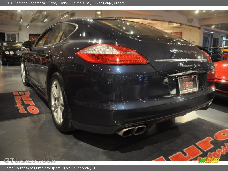 Dark Blue Metallic / Luxor Beige/Cream 2010 Porsche Panamera Turbo