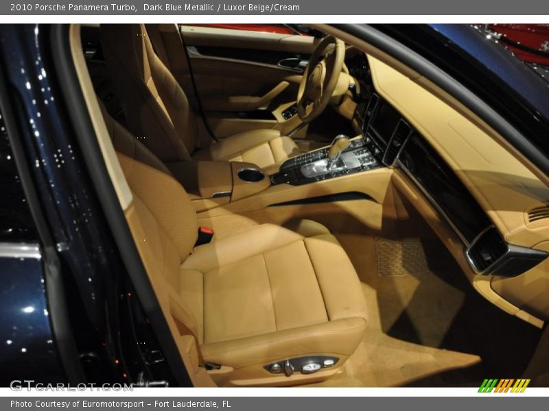 Dark Blue Metallic / Luxor Beige/Cream 2010 Porsche Panamera Turbo