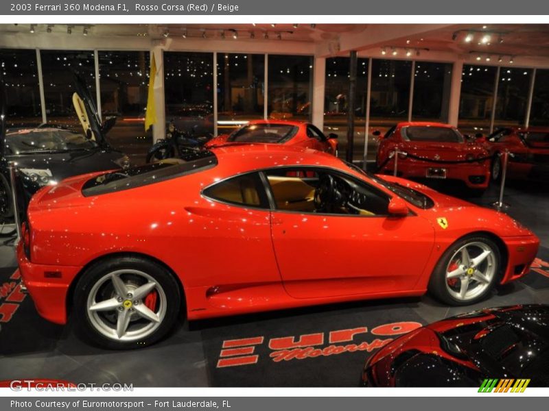 Rosso Corsa (Red) / Beige 2003 Ferrari 360 Modena F1