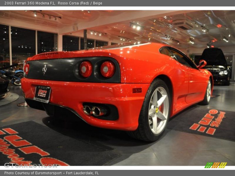 Rosso Corsa (Red) / Beige 2003 Ferrari 360 Modena F1