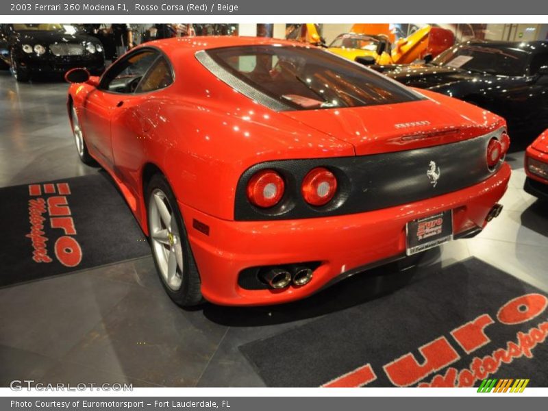 Rosso Corsa (Red) / Beige 2003 Ferrari 360 Modena F1