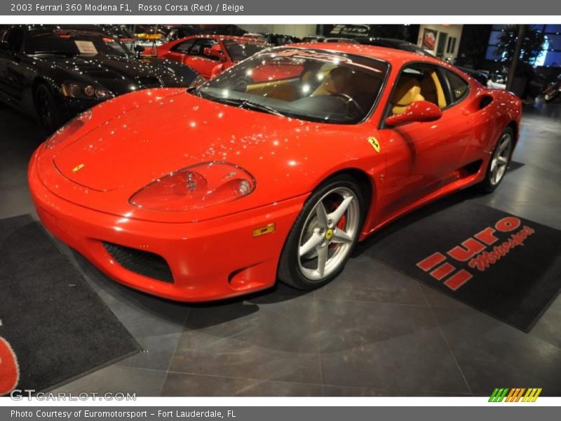 Rosso Corsa (Red) / Beige 2003 Ferrari 360 Modena F1