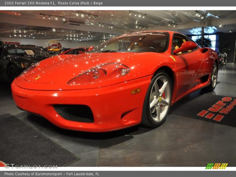 Rosso Corsa (Red) / Beige 2003 Ferrari 360 Modena F1