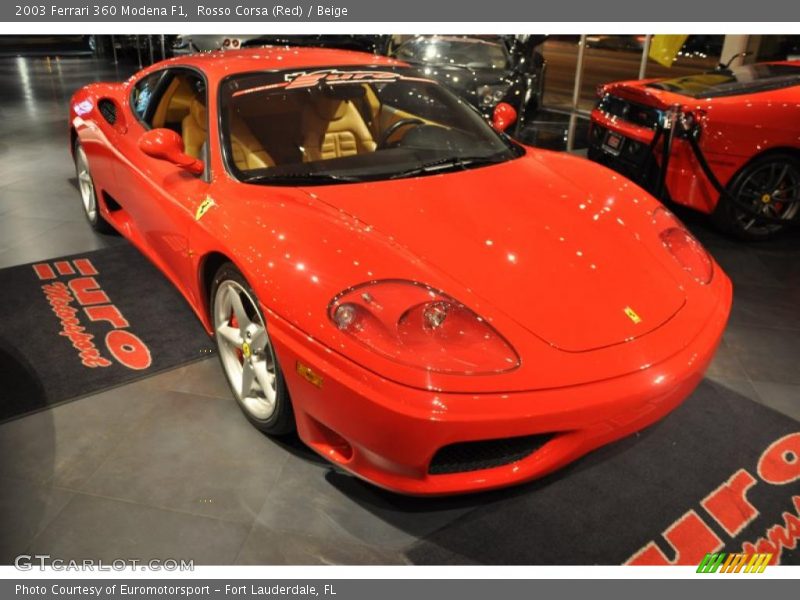 Rosso Corsa (Red) / Beige 2003 Ferrari 360 Modena F1