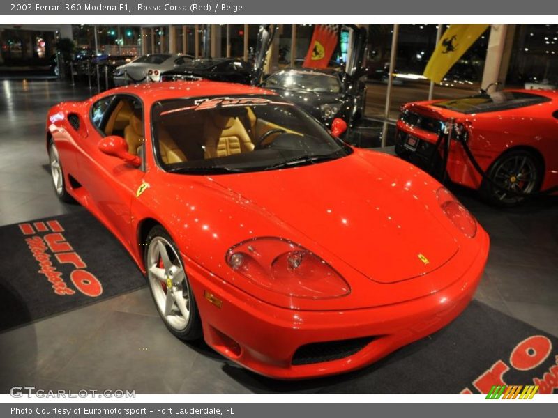 Rosso Corsa (Red) / Beige 2003 Ferrari 360 Modena F1