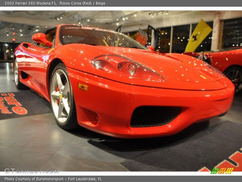 Rosso Corsa (Red) / Beige 2003 Ferrari 360 Modena F1