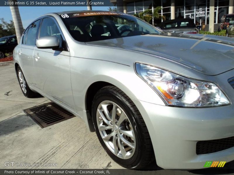 Liquid Platinum Silver / Graphite 2008 Infiniti G 35 Sedan