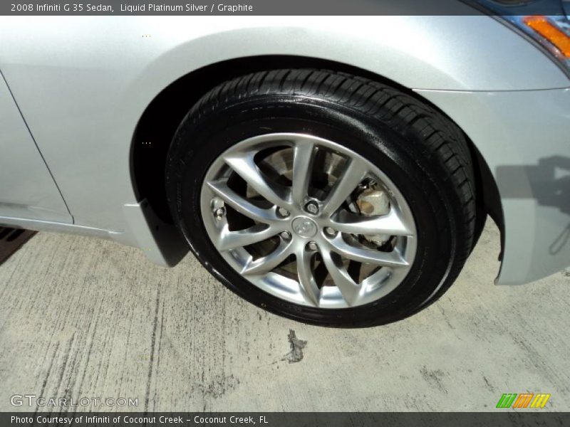 Liquid Platinum Silver / Graphite 2008 Infiniti G 35 Sedan