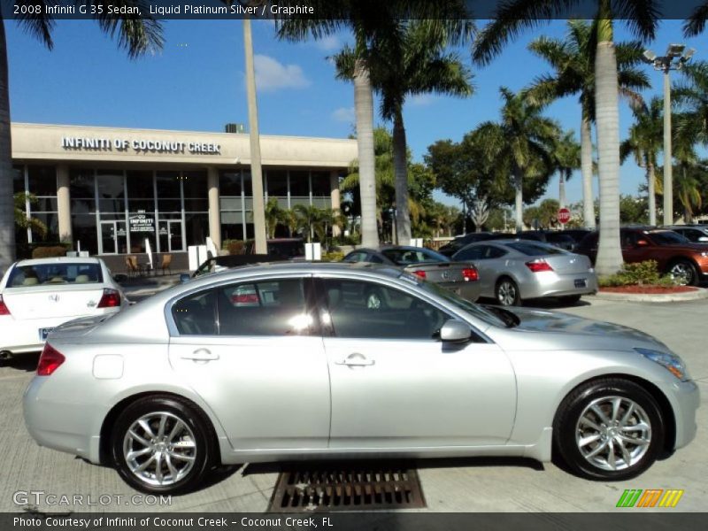 Liquid Platinum Silver / Graphite 2008 Infiniti G 35 Sedan