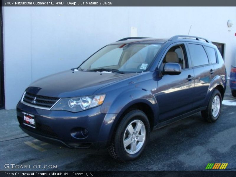 Deep Blue Metallic / Beige 2007 Mitsubishi Outlander LS 4WD