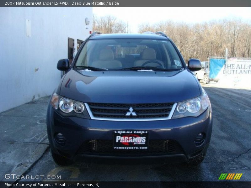 Deep Blue Metallic / Beige 2007 Mitsubishi Outlander LS 4WD