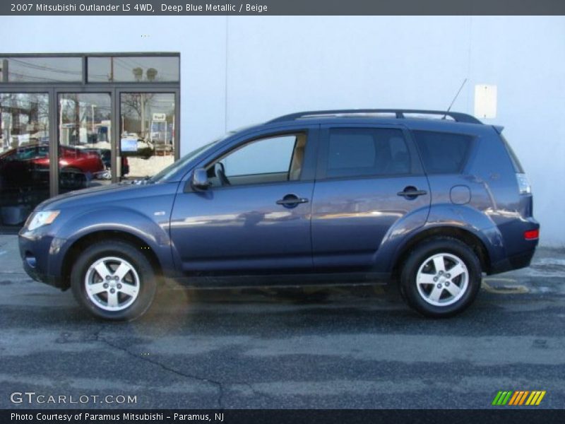 Deep Blue Metallic / Beige 2007 Mitsubishi Outlander LS 4WD