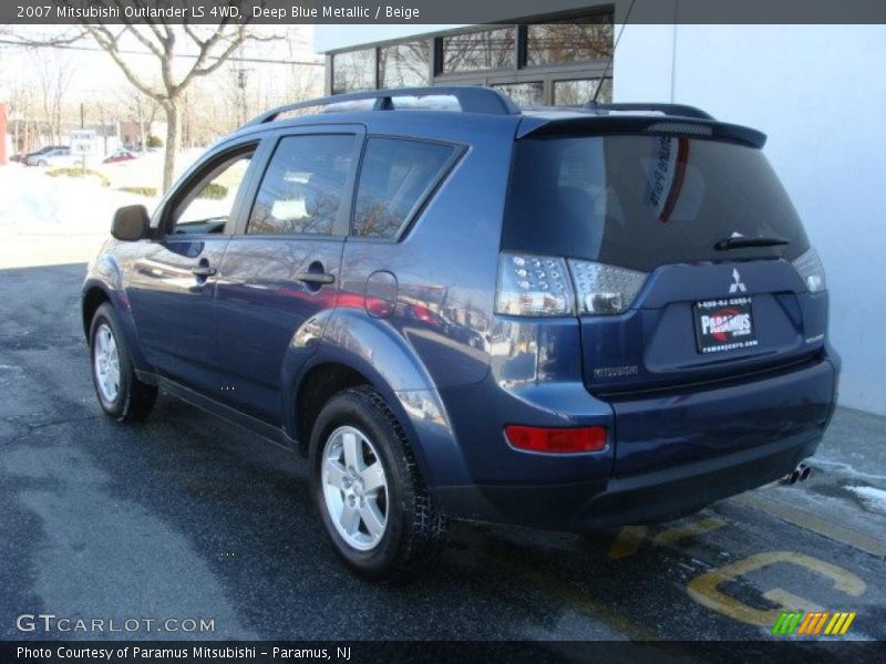 Deep Blue Metallic / Beige 2007 Mitsubishi Outlander LS 4WD