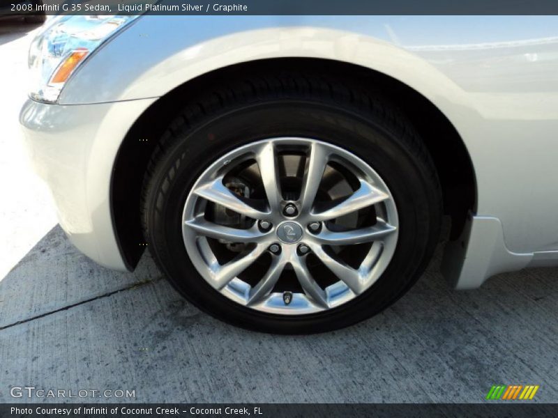 Liquid Platinum Silver / Graphite 2008 Infiniti G 35 Sedan