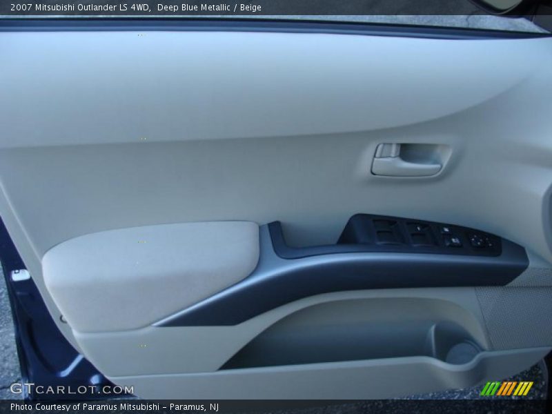 Deep Blue Metallic / Beige 2007 Mitsubishi Outlander LS 4WD