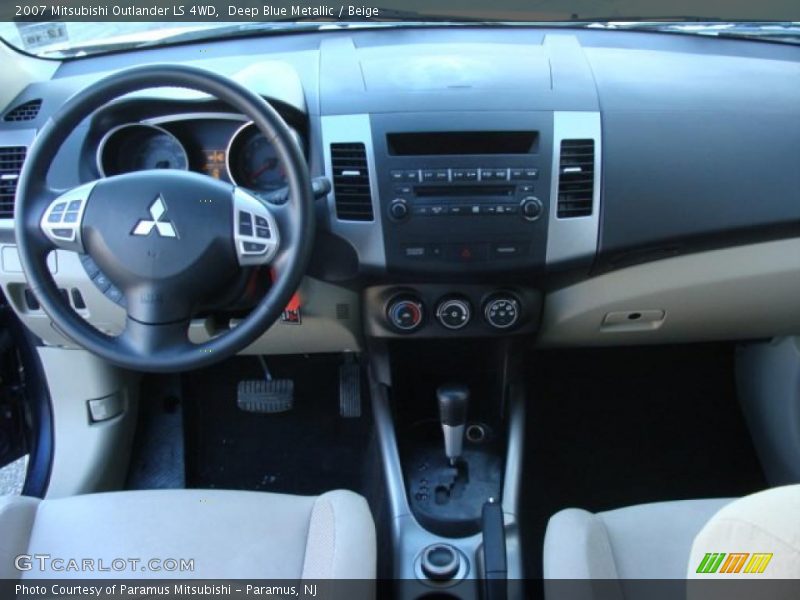 Deep Blue Metallic / Beige 2007 Mitsubishi Outlander LS 4WD