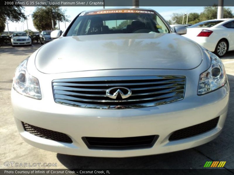 Liquid Platinum Silver / Graphite 2008 Infiniti G 35 Sedan