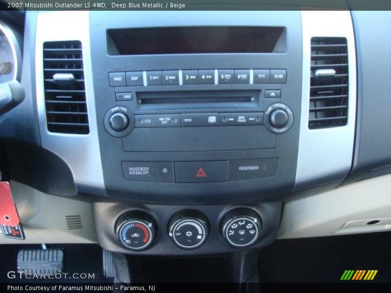Deep Blue Metallic / Beige 2007 Mitsubishi Outlander LS 4WD