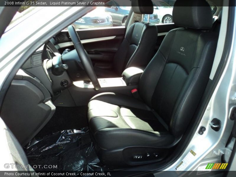 Liquid Platinum Silver / Graphite 2008 Infiniti G 35 Sedan