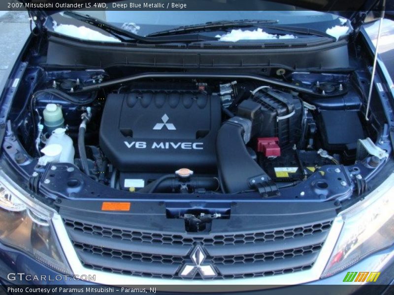 Deep Blue Metallic / Beige 2007 Mitsubishi Outlander LS 4WD
