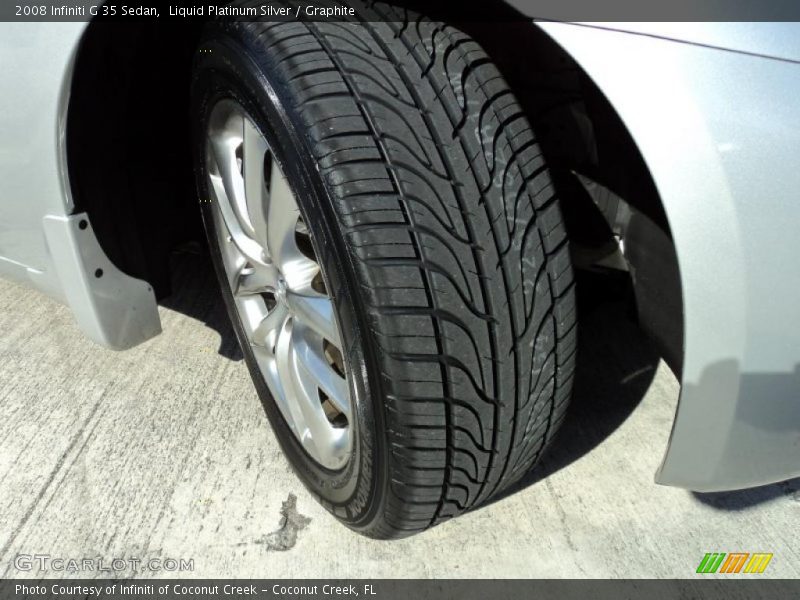 Liquid Platinum Silver / Graphite 2008 Infiniti G 35 Sedan