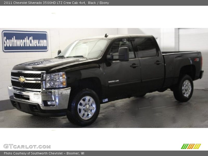 Black / Ebony 2011 Chevrolet Silverado 3500HD LTZ Crew Cab 4x4