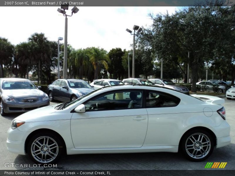 Blizzard Pearl / Dark Charcoal 2007 Scion tC