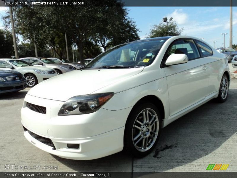 Blizzard Pearl / Dark Charcoal 2007 Scion tC
