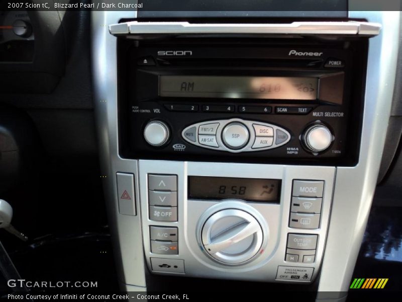 Blizzard Pearl / Dark Charcoal 2007 Scion tC