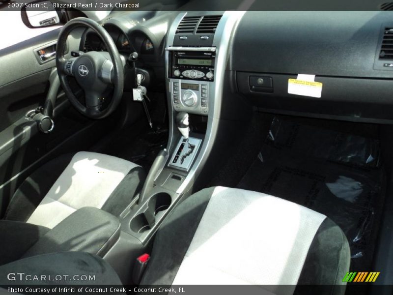 Blizzard Pearl / Dark Charcoal 2007 Scion tC