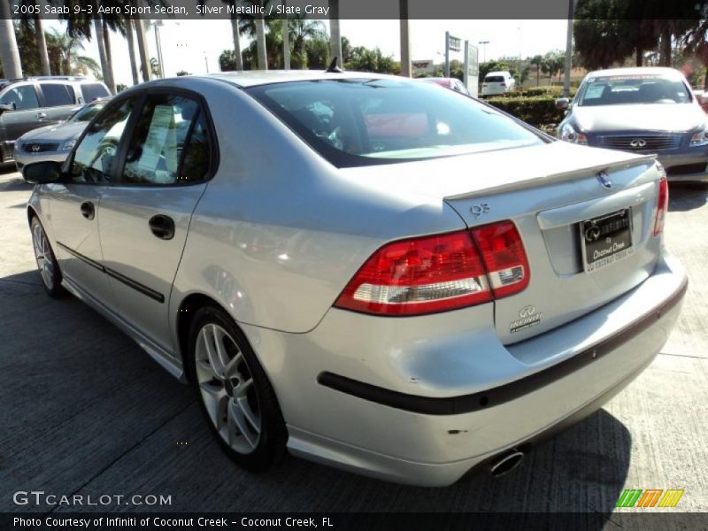 Silver Metallic / Slate Gray 2005 Saab 9-3 Aero Sport Sedan