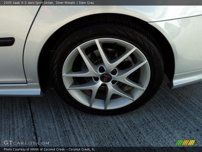 Silver Metallic / Slate Gray 2005 Saab 9-3 Aero Sport Sedan