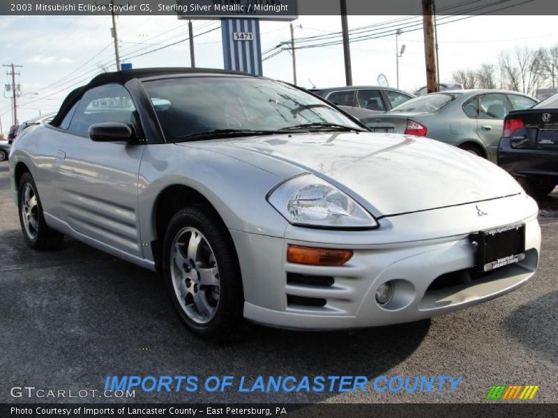 Sterling Silver Metallic / Midnight 2003 Mitsubishi Eclipse Spyder GS