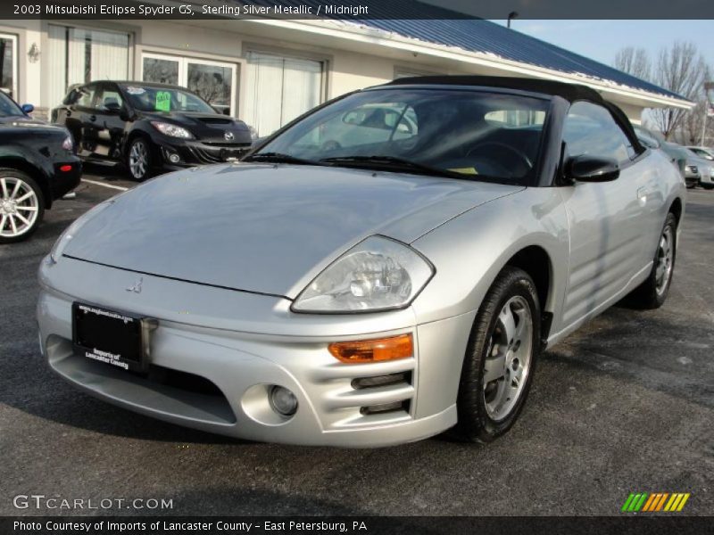 Sterling Silver Metallic / Midnight 2003 Mitsubishi Eclipse Spyder GS